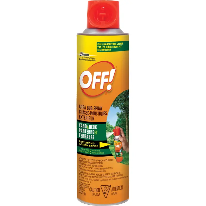 Off! Area Bug Spray, Deet Free, Aerosol, 350 G 1