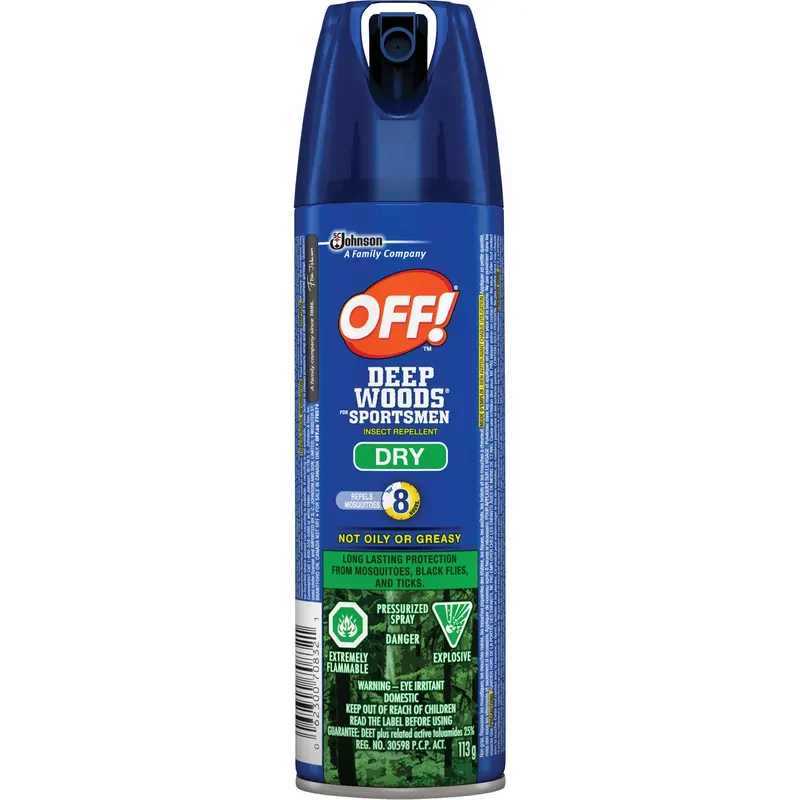 Off! Deep Woods® For Sportsmen Dry Insect Repellent, 30% Deet, Aerosol, 113 G 1