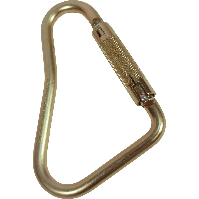 Offset D-Shaped Carabiner, Steel, 5000 Lbs Capacity 1