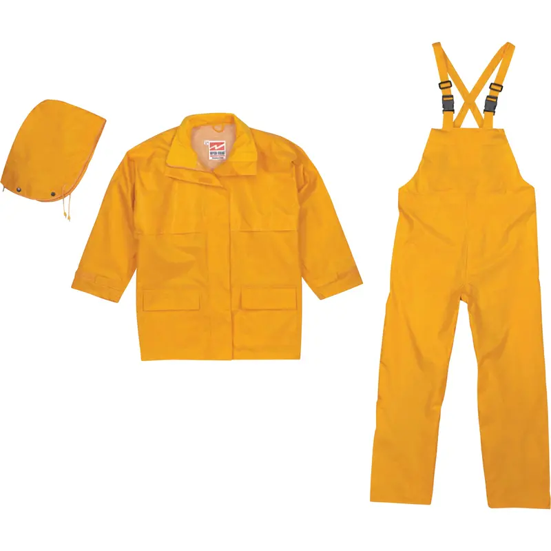 Open Road® 150D Rip-Stop 3-Piece Rain Suit, Polyester, Small, Yellow 1