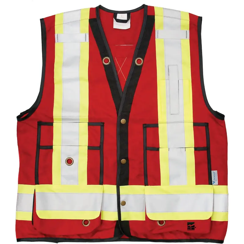 Open Road® Surveyor Vest, Red, Large, Polyester 1