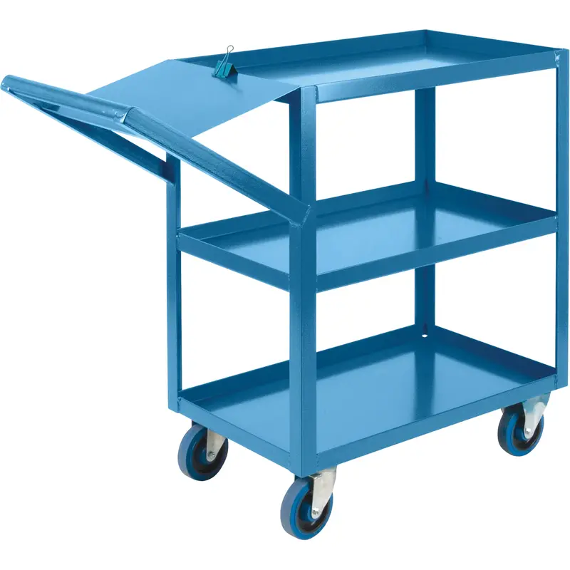 Order Picking Carts, 36" H X 18" W X 46" D, 3 Shelves, 1200 Lbs. Capacity 1