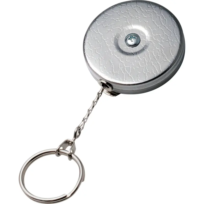 Original Series Retractable Keychain, Chrome, 24" Cable, Belt Clip Attachment 1