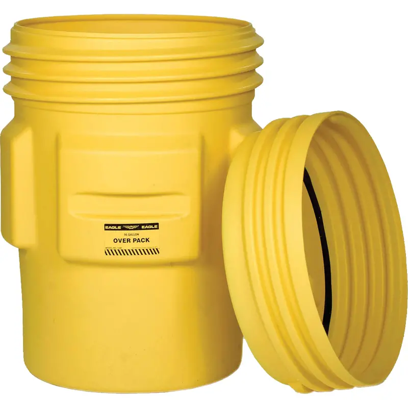 Overpack Plastic Drum Barrel, 95 Us Gal., Stationary 1