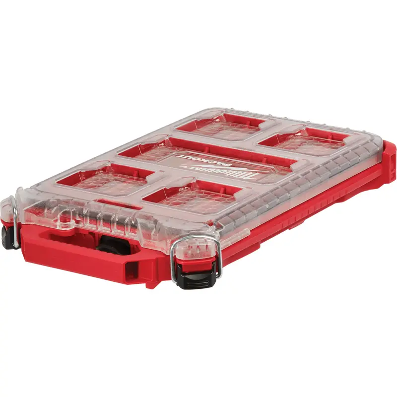Packout™ Compact Low-Profile Organizer, 16-2/5" X 9-3/4" X 2-1/2", Black/Red 1