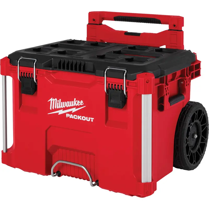 Packout™ Rolling Tool Box, 18" X 22" X 19-1/2", Black/Red 1