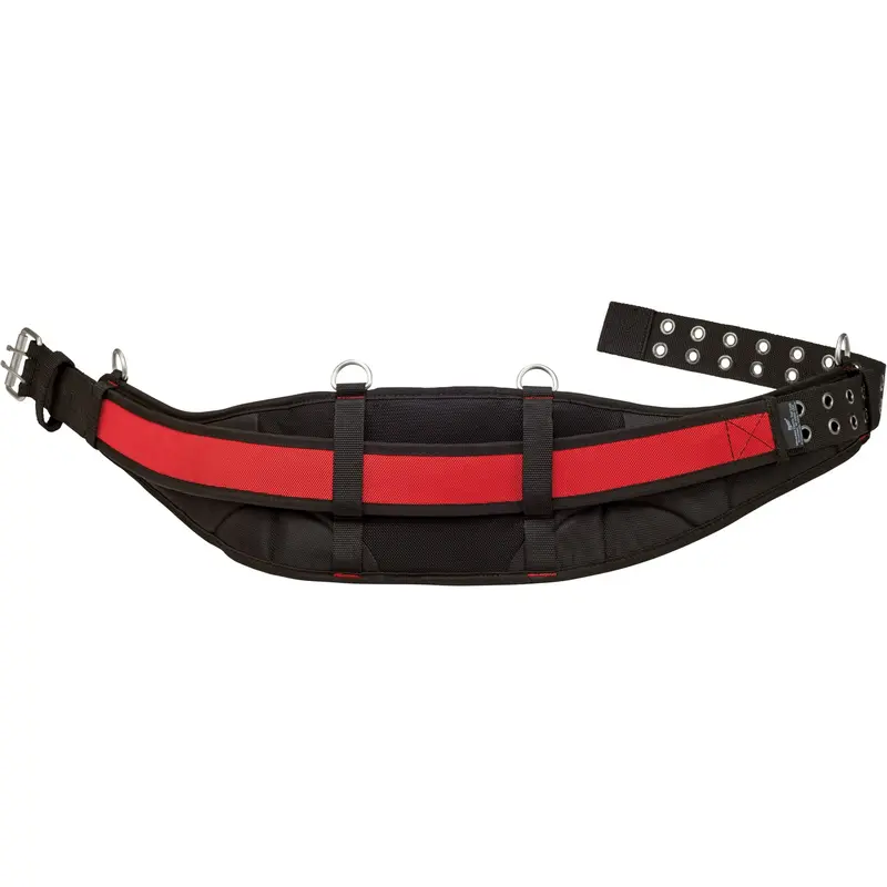 Padded Work Belt, Nylon, Black/Red 1