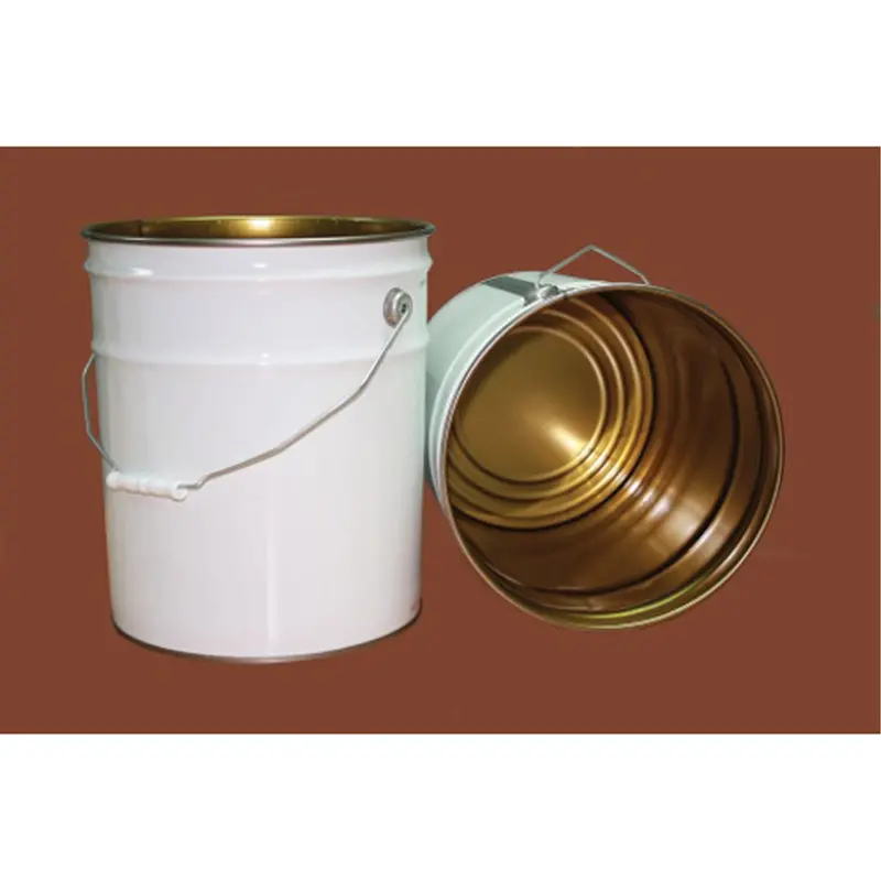 Pail With Lid, Metal, 20 L 1