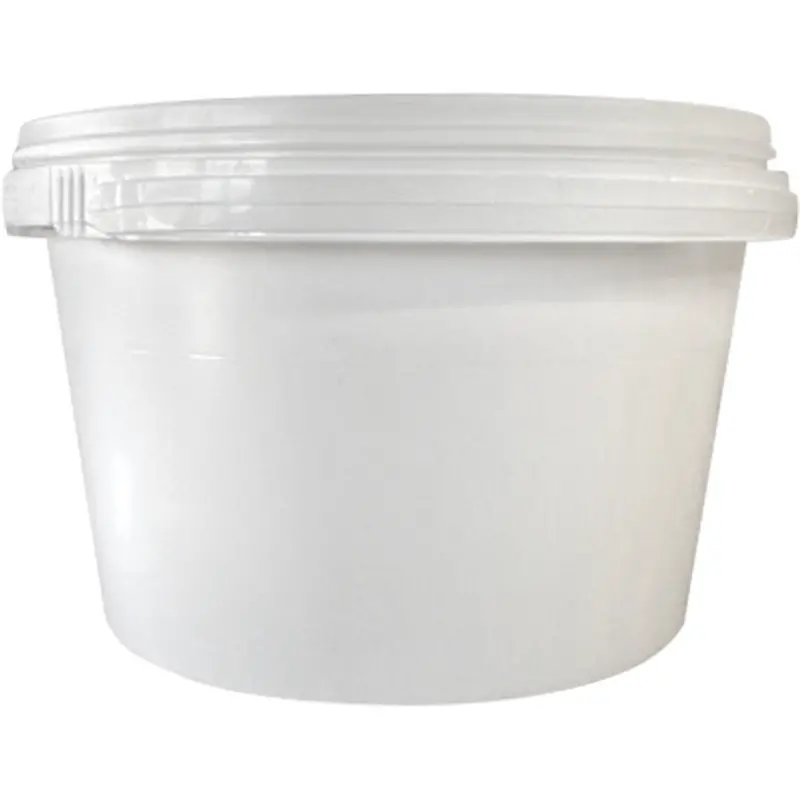 Pail With Lid, Plastic, 1.03 Gal. 1