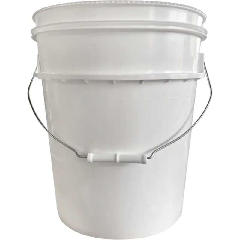 Pail With Lid, Plastic, 5.25 Gal. 1