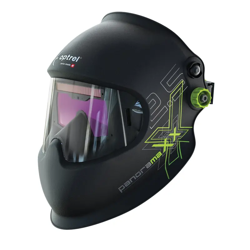 Panoramaxx Welding Helmet, 6.3" L X 2.3" W View Area, 2.5/5 - 12 Shade Range, Black 1