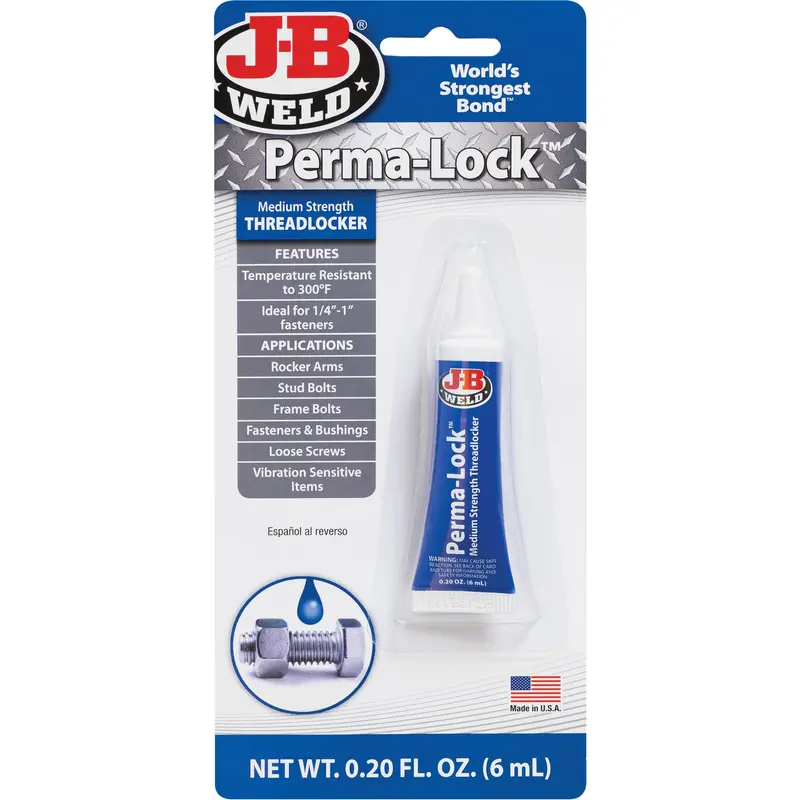 Perma-Lock Threadlocker, Blue, Medium, 6 Ml, Tube 1