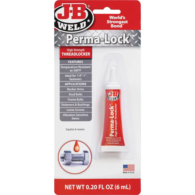 Perma-Lock Threadlocker, Red, High, 6 Ml, Tube 1