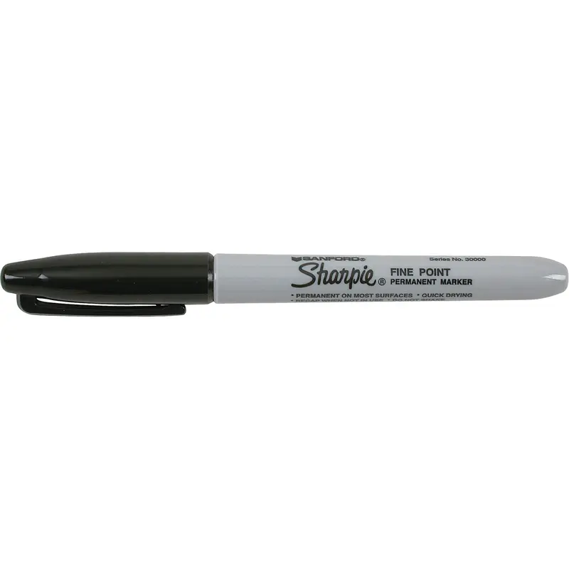 Permanent Markers - #15, Fine, Black 1