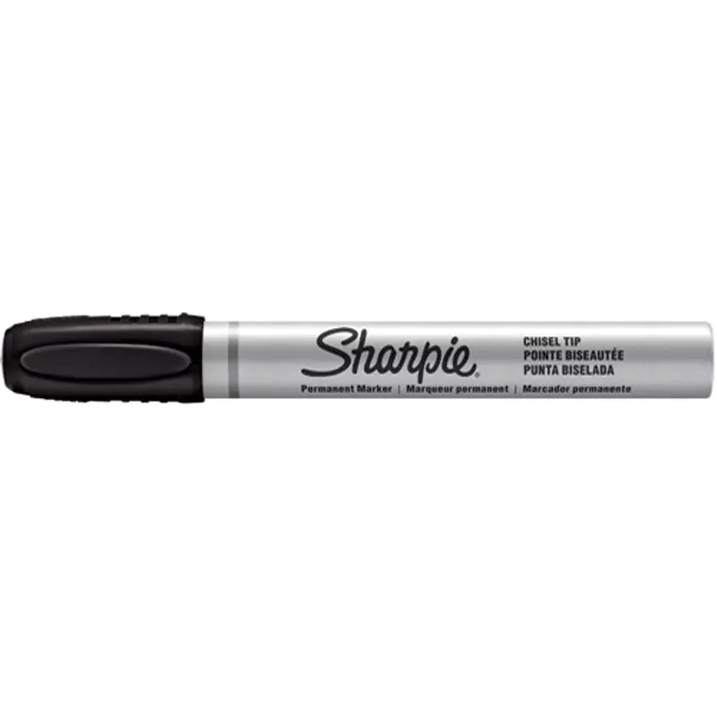 Permanent Markers - Berol Liquid Tip, Chisel, Black 1