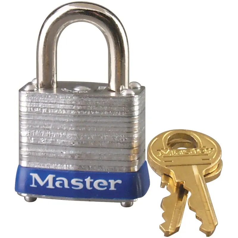 Pin Tumbler Padlock, Keyed Alike, Laminated Steel, 1-1/8" Width 1