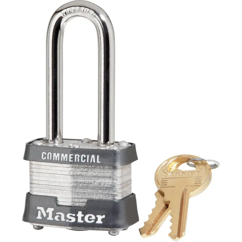 Pin Tumbler Padlock, Keyed Alike, Laminated Steel, 1-9/16" Width 1
