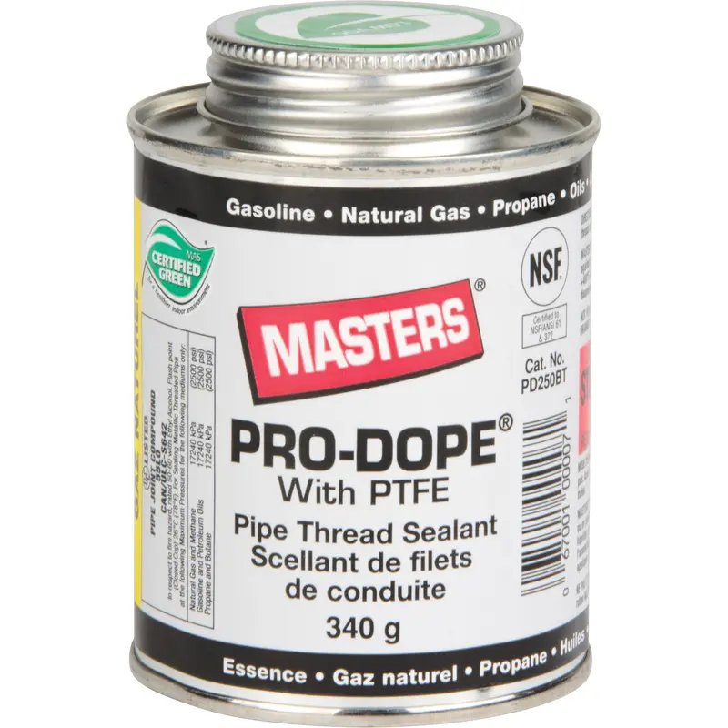 Pipe Thread Sealant, Brush Can, 250 Ml, -129° C - 204° C/-200° F - 400° F 1