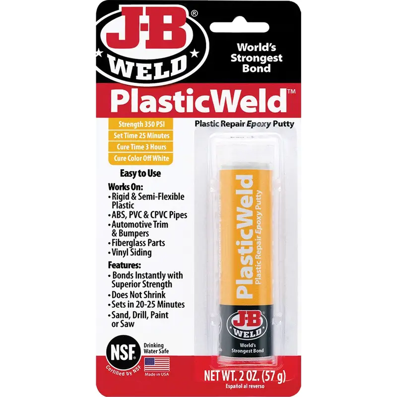 Plasticweld Epoxy, 2 Oz., Stick, Off-White 1
