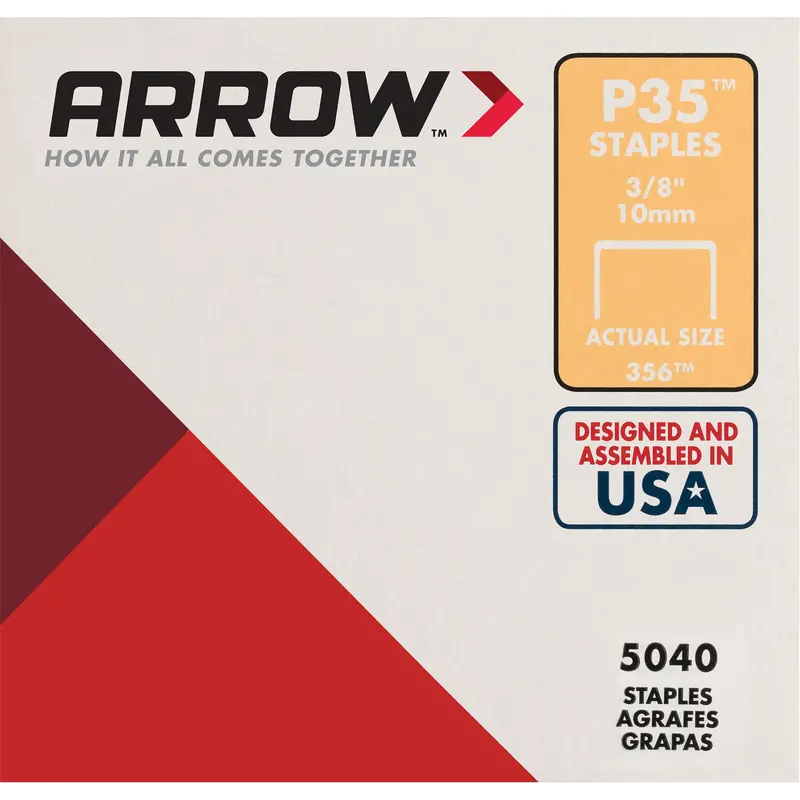 Plier-Type Staples, 16 Gauge, 3/8" Wide Crown, 9.52 Mm Long 1