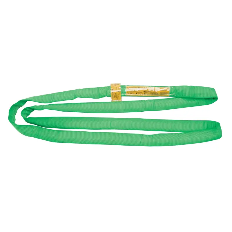 Polyester Round Sling, Green, 2" W X 2' L, 6000 Lbs. Vertical Load 1