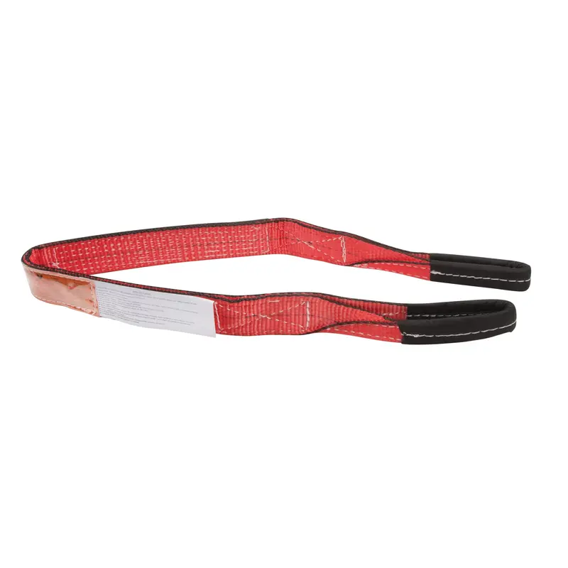 Polyester Sling, Double Ply, Twisted Eye, Type 4, 2'' W X 2' L, 6200 Lbs. Vertical Cap. 1