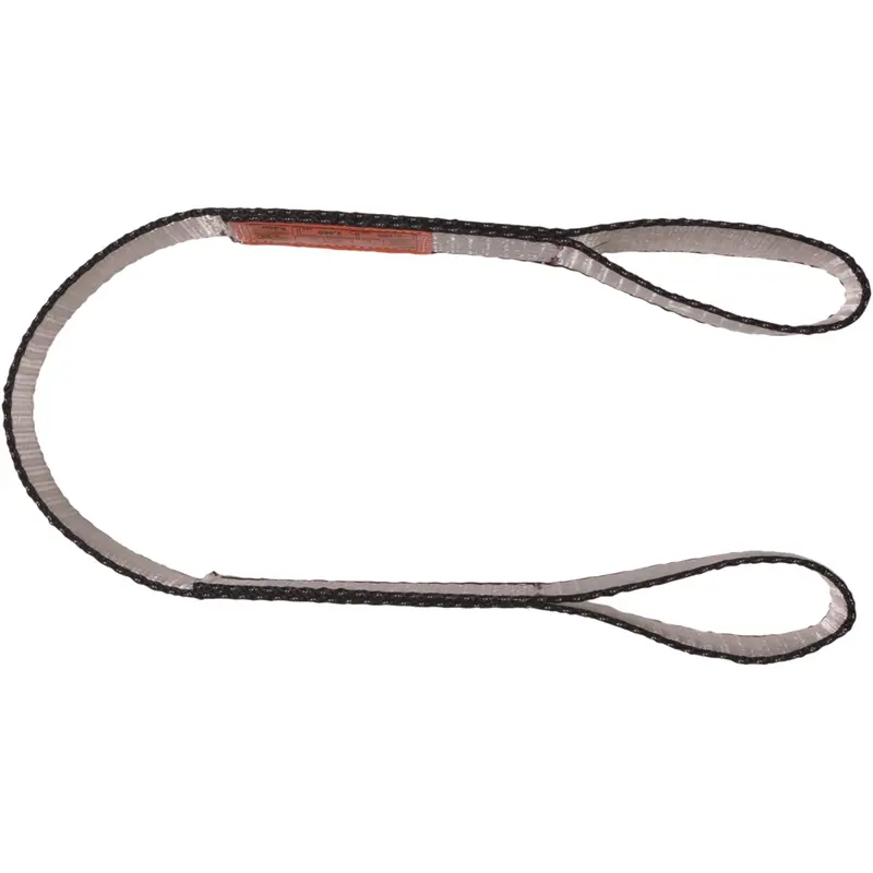 Polyester Web Sling, Double Ply, Double Eye, Type 3, 1" W X 4' L, 3100 Lbs. Vertical Cap. 1