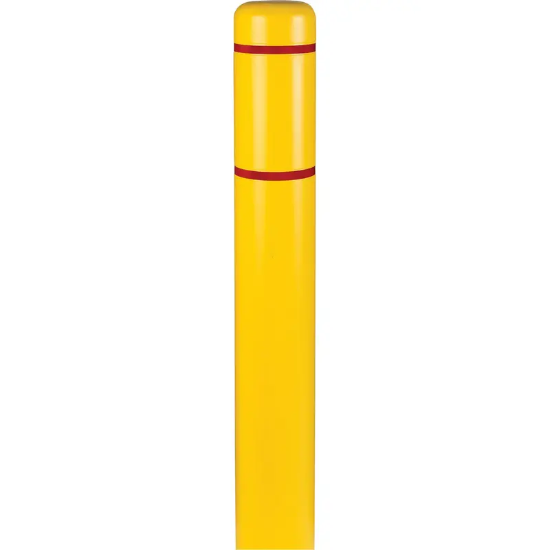 Polyethylene Bollard Covers, 6-5/8" Dia. X 72" L, Yellow 1
