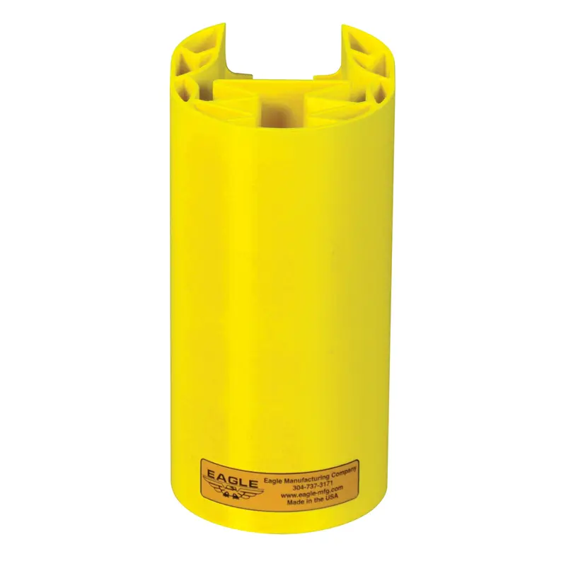 Polyethylene Rack Guard, 5" W X 6" L X 8" H, Yellow 1