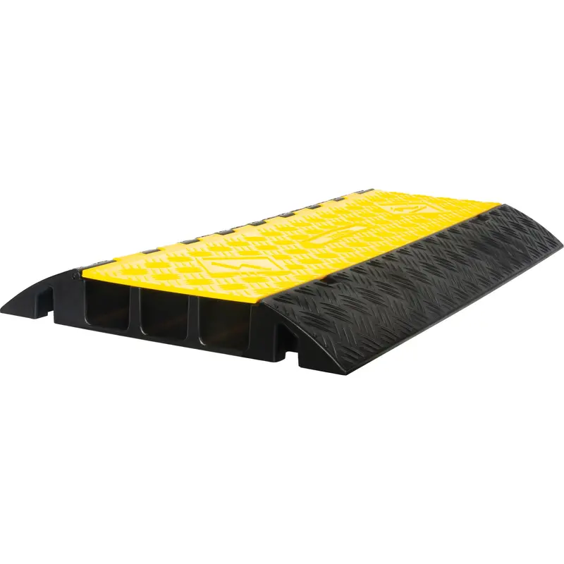 Polyurethane Cable Protector, 3 Channels, 35.43" L X 19.69" W X 3" H 1