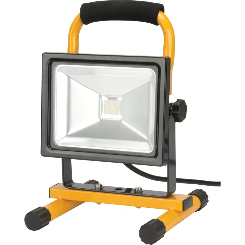 Portable Work Light, Led, 20 W, 2500 Lumens, Aluminum Housing 1