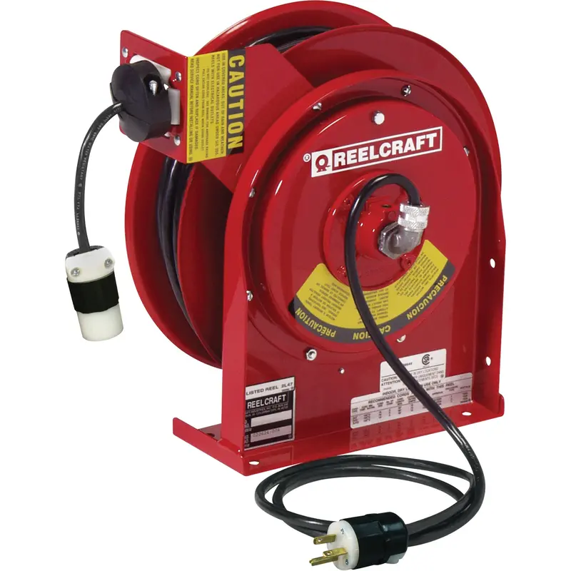 Power Cord Reel, 45', Sjeoow, 12 Gauge, 20 A 1