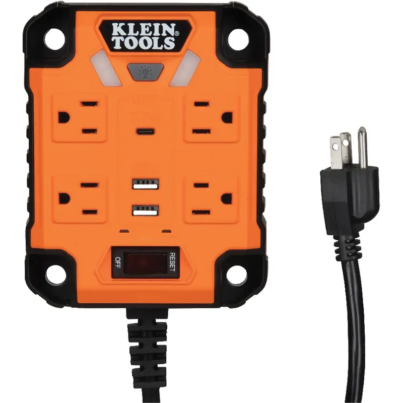 Powerbox 1 Magnetic Power Strip, 4 Outlet(S), 5', 120 V 1