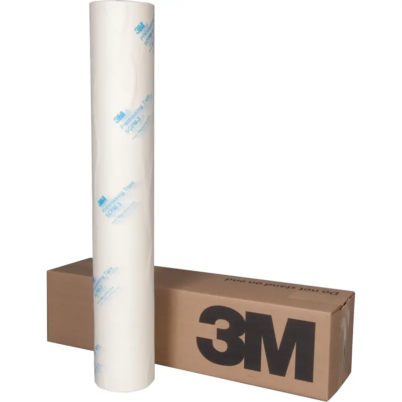 Premasking Tape, 152.4 Mm (6") X 91.44 M (300'), Clear 1