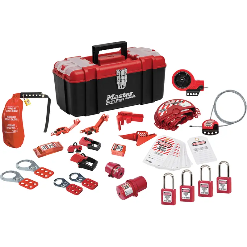 Premier Lockout Kit With Zenex™ Thermoplastic Locks, Electrical/Valve Kit, 27 Components 1