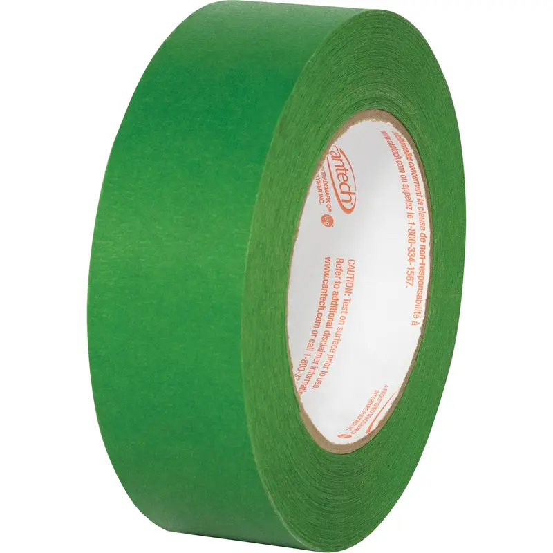 Premium Safe Tack Masking Tape, 36 Mm (1-27/64") X 55 M (180.4'), Green 1