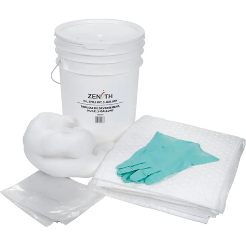Premium Spill Kit, Oil Only, Pail, 5 Us Gal. Absorbancy 1