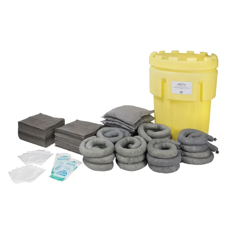 Premium Spill Kit, Universal, Salvage Drum, 95 Us Gal. Absorbancy 1