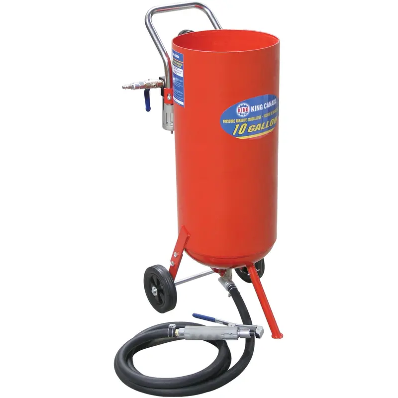Pressure Abrasive Sandblasters, 6-25 Cfm, 8.3 Gal. (10 Us Gal) Tank 1