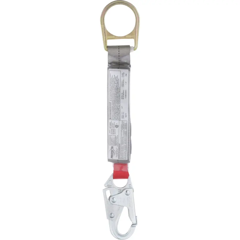 Pro™ Rope Shock-Absorber, 1.5', Snap Hook/Carabiner Center, Snap Hook Leg Ends, Nylon 1
