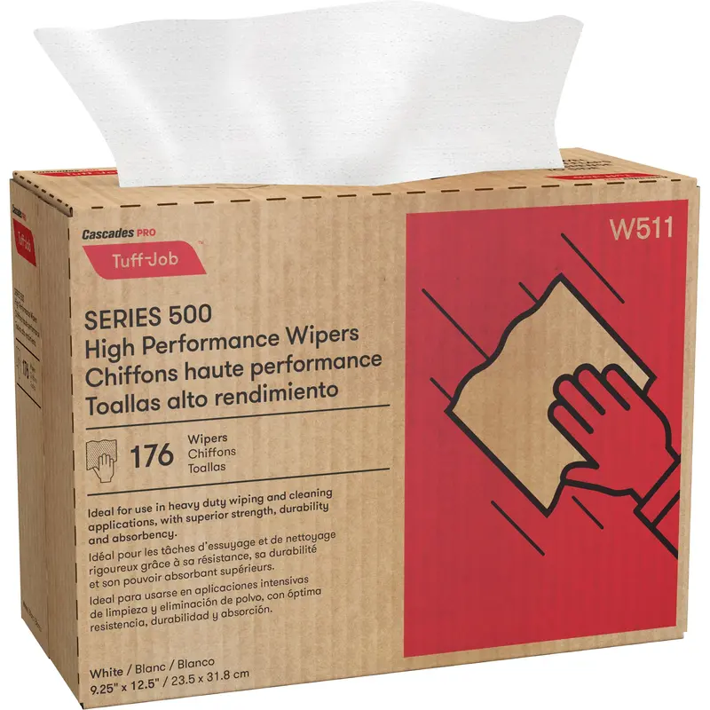 Pro Tuff-Job® High Performance Spunlace Wipers, All-Purpose, 12-1/2" L X 9-1/4" W 1