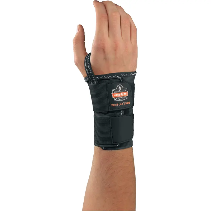 Proflex® 4010 Double Strap Wrist Support, Elastic, Left Hand, Medium 1