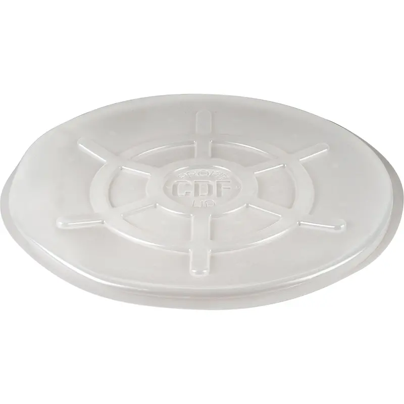 Protective Drum Lids, Open Top, Fits: 55 Us Gal (45 Imp. Gal.), Clear 1
