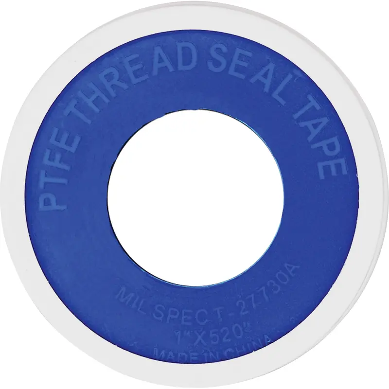 Ptfe Thread Tape, 520" L X 1" W, White 1