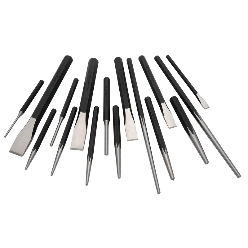 Punch And Chisel Set, 16 Pieces 1