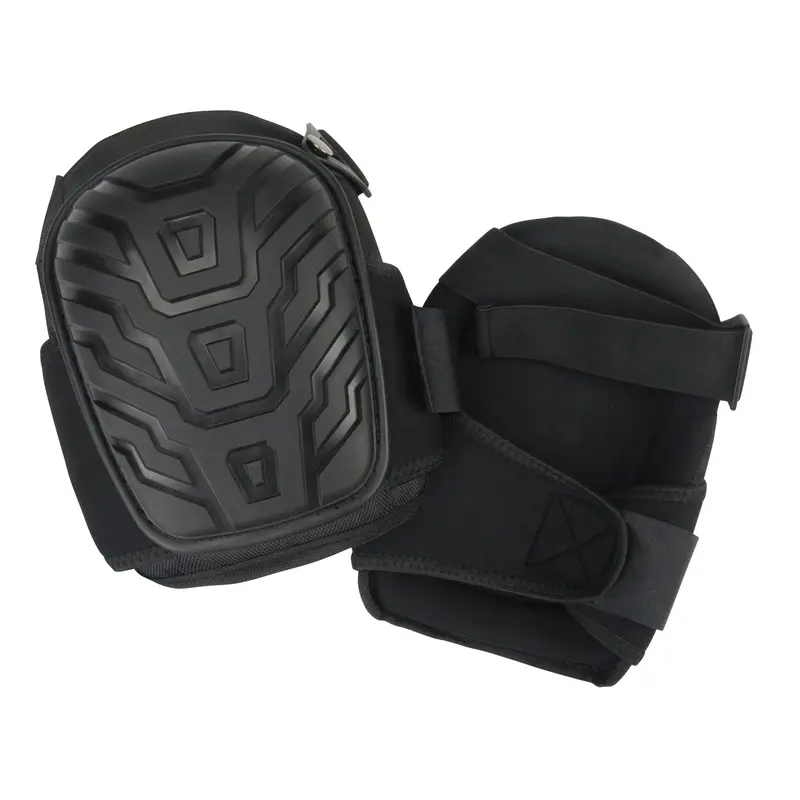 Pvc Cap Knee Pads, Buckle/Hook And Loop Style, Plastic Caps, Foam Pads 1