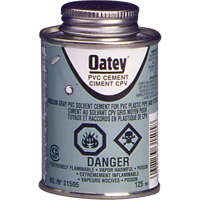 Pvc Medium-Duty Cement, 473 Ml, Brush-Top Can, Grey 1