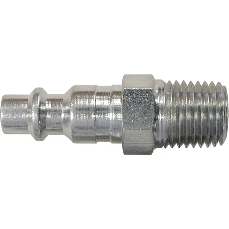 Quick Couplers - 1/4" Industrial, One Way Shut-Off - Plugs, 1/8" 1