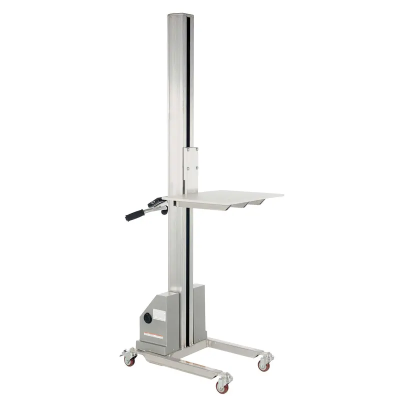 Quick Lift Stacker, Electric Operated, 125 Lbs. Capacity, 72" Max Lift 1