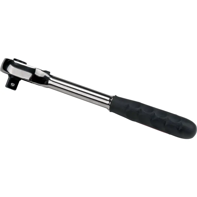 Quick-Release Rubber Grip Ratchet Wrench, 1/2" Drive, Rubber Handle 1